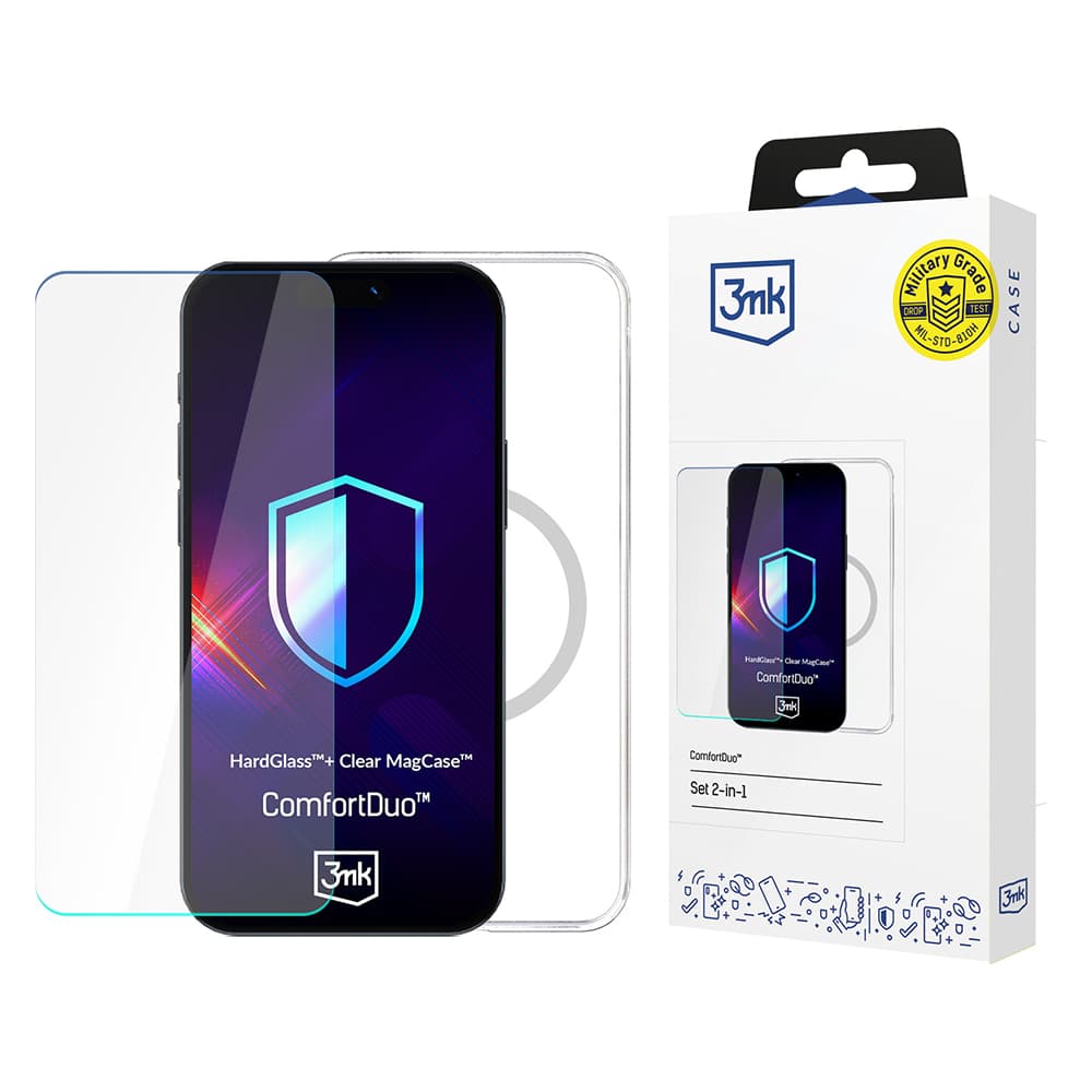 3mk ComfortDuo Glass + MagCase iPhone 16 Pro Max průhledný - náhled 1