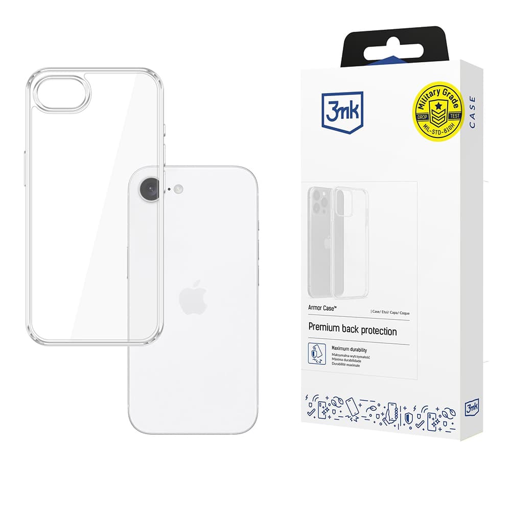 3mk Armor Case iPhone 16e Průhledný - náhled 1
