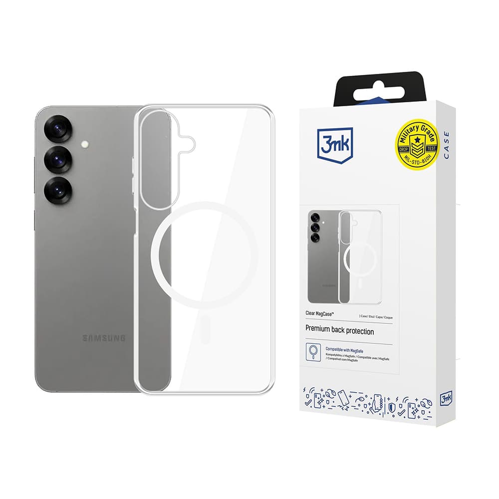 3mk Clear MagCase Samsung Galaxy S25 Průhledný - náhled 1