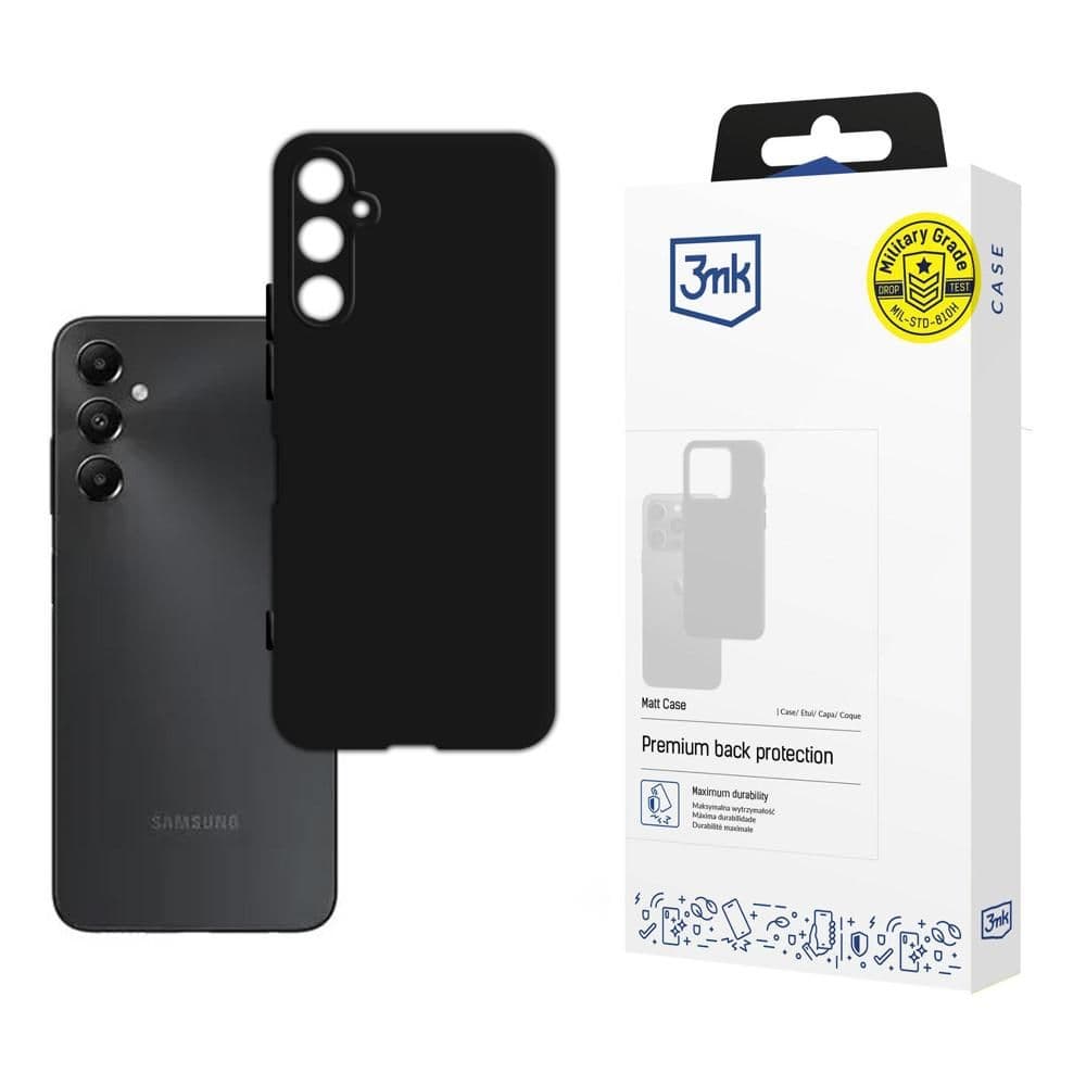 3mk Matt Case pro Samsung Galaxy A05s černý - náhled 1