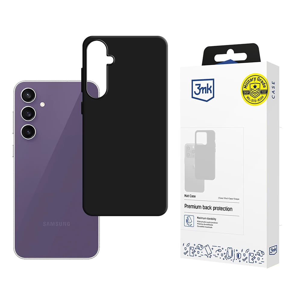 3mk Matt Case pro Samsung Galaxy S24 FE černý - náhled 1