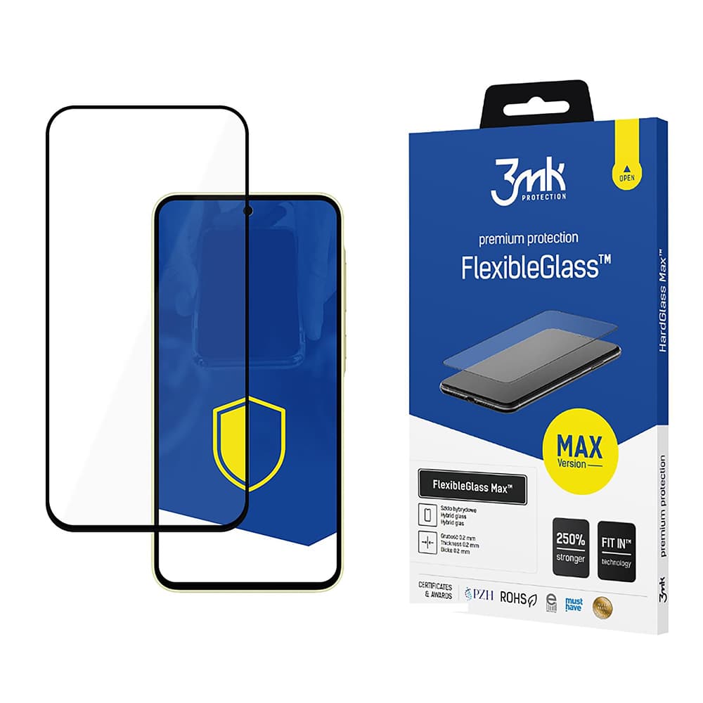 3mk FlexibleGlass Max pro Samsung Galaxy A35 5G černá - náhled 1