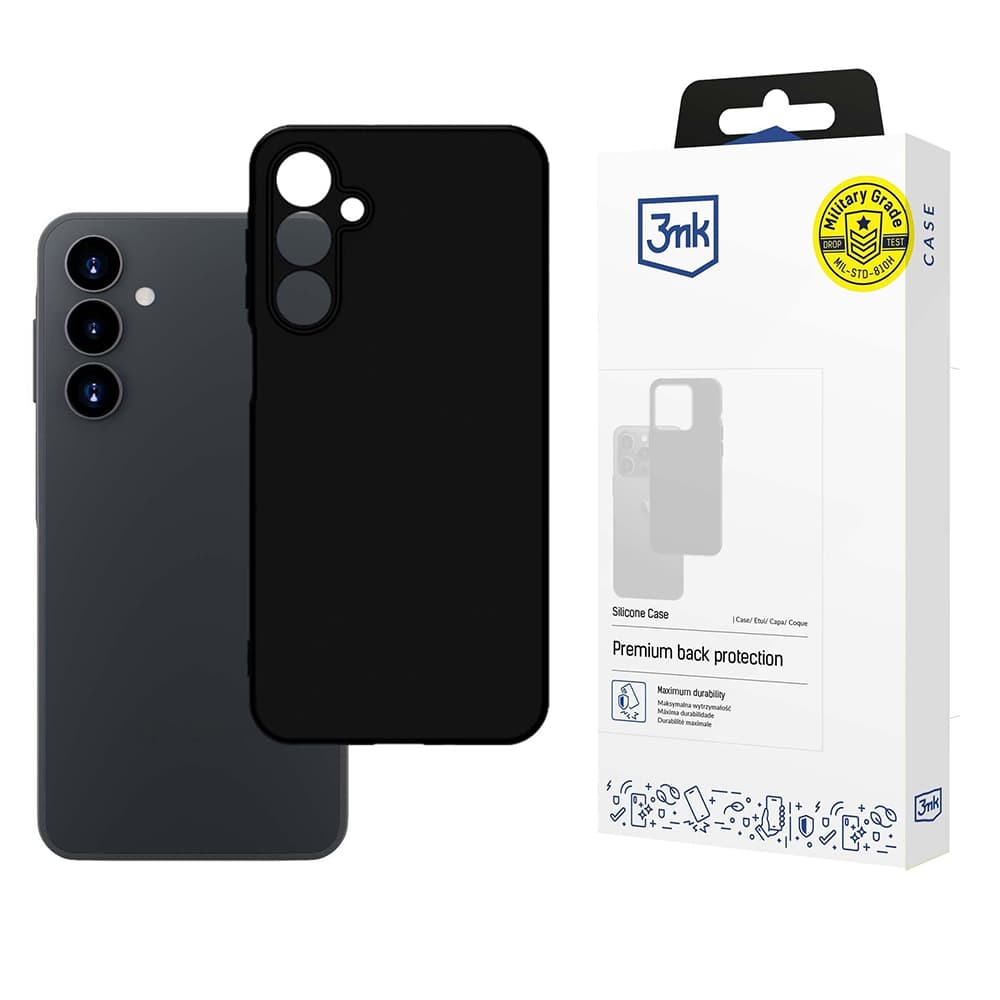 3mk Silicone Case pro Samsung Galaxy A16 4G / A16 5G černý - náhled 1