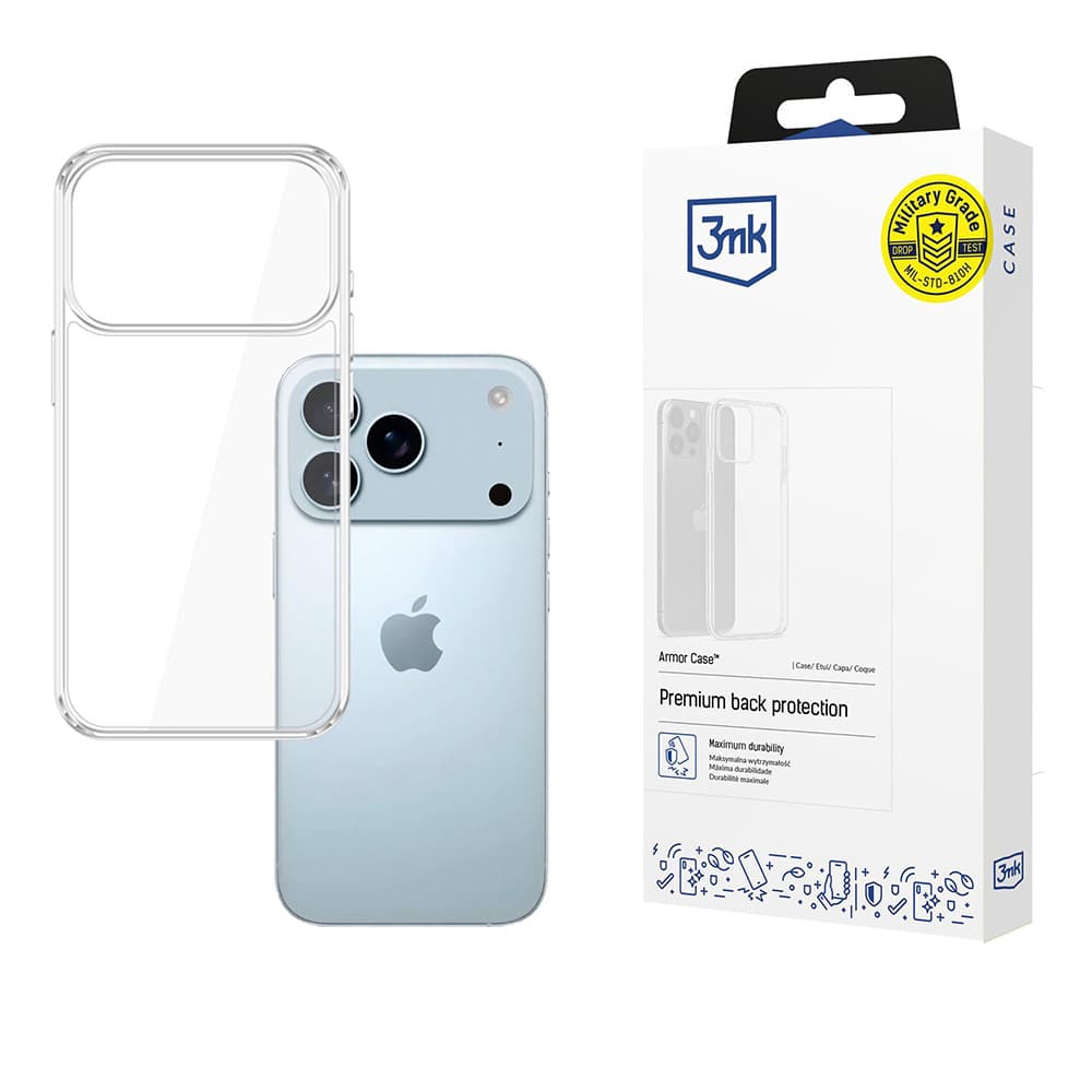 3mk Armor Case iPhone 17 Pro Průhledný