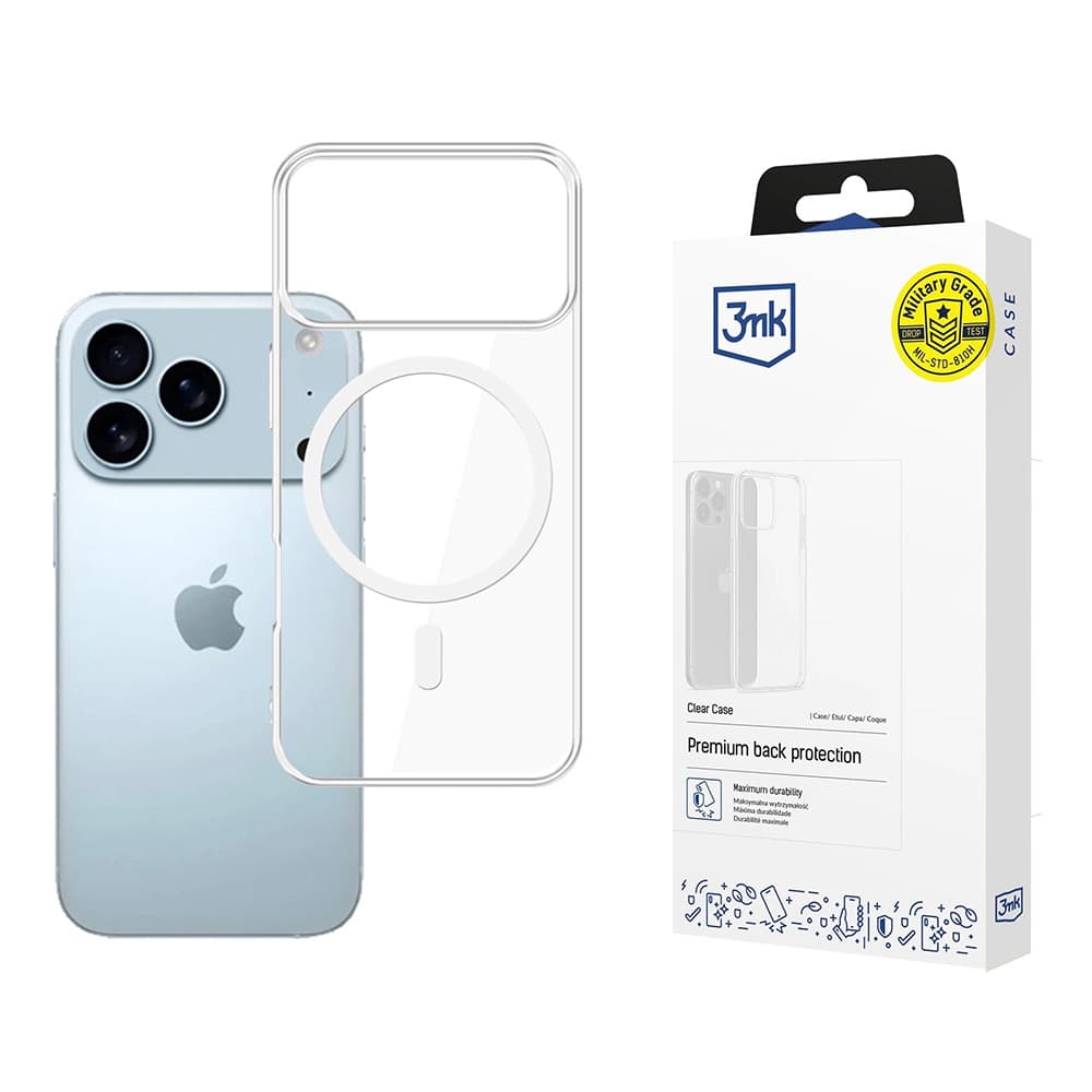 3mk Clear MagCase iPhone 17 Pro Max Průhledný