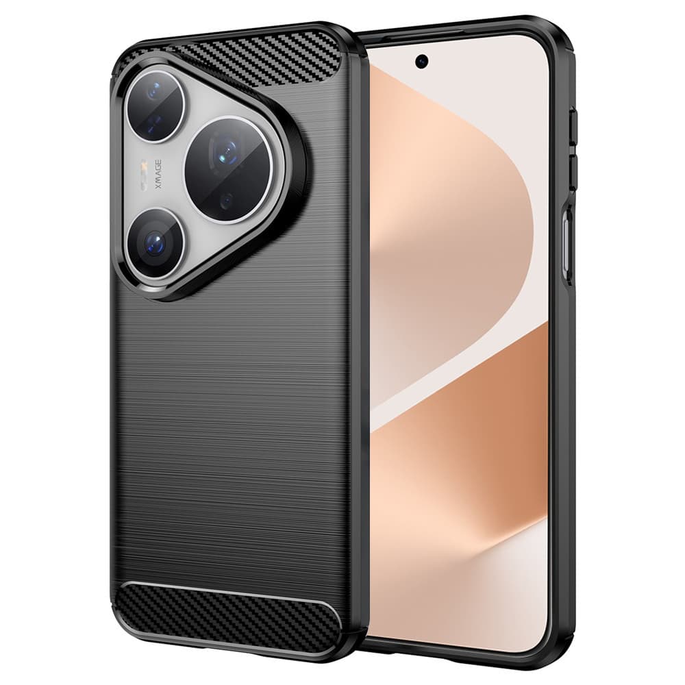 Techsuit Carbon Silicone pro Huawei Pura 80 Pro 80 Ultra černý - náhled 1
