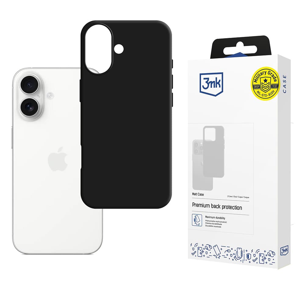 3mk Matt Case pro iPhone 17 černý - náhled 1