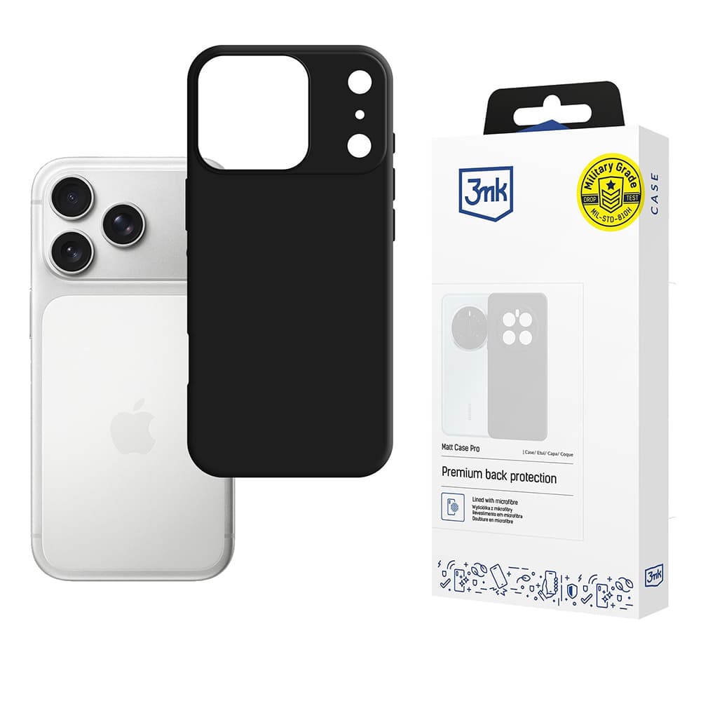 3mk Matt Case Pro pro iPhone 17 Pro černý - náhled 1