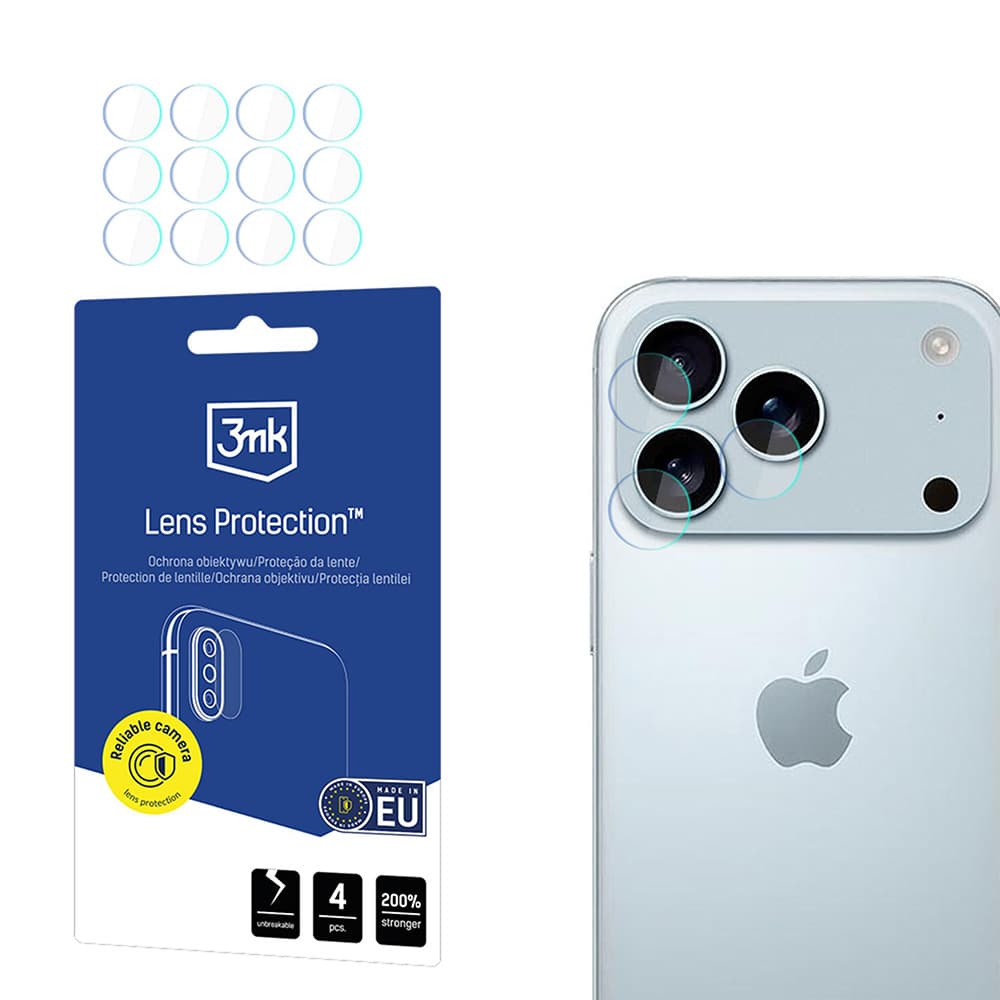 3mk Lens Protection (4 ks) iPhone 17 Pro průhledný - náhled 1