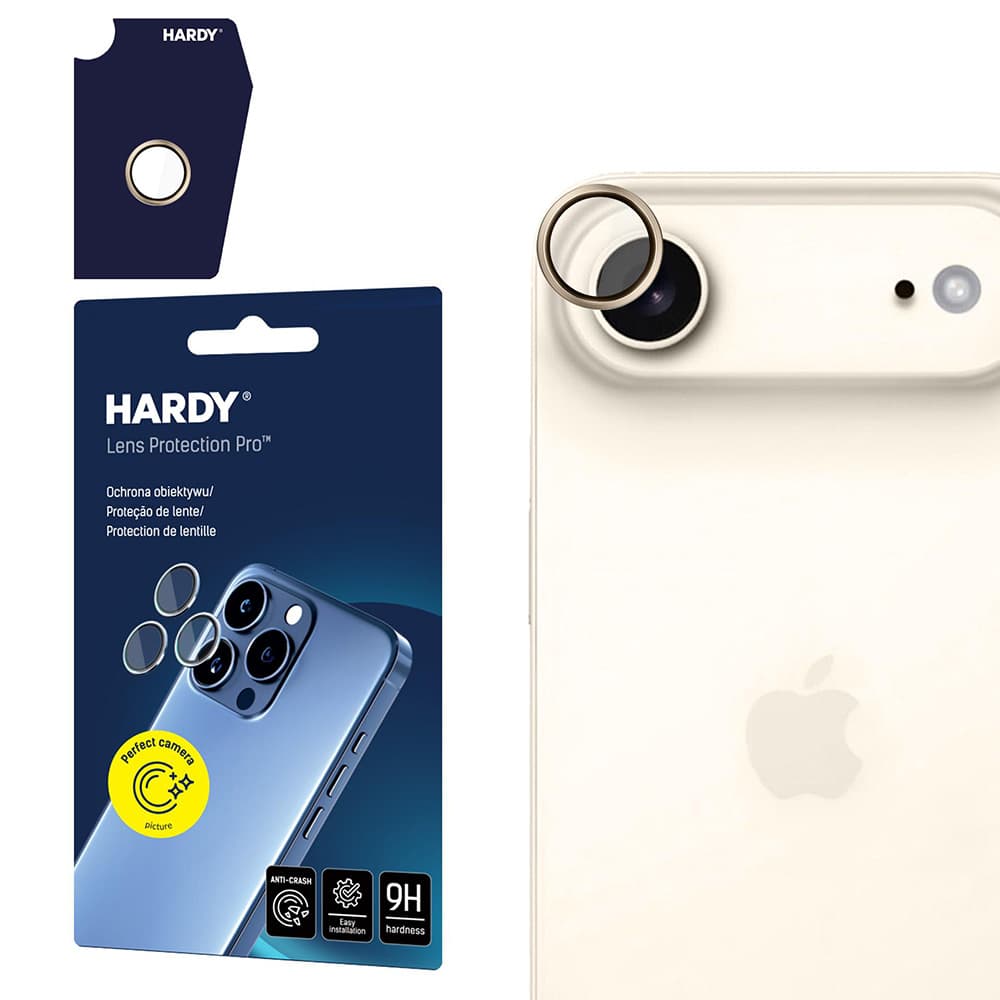 3mk Hardy Lens Protection Pro iPhone 17 Air titanová zlatá - náhled 1