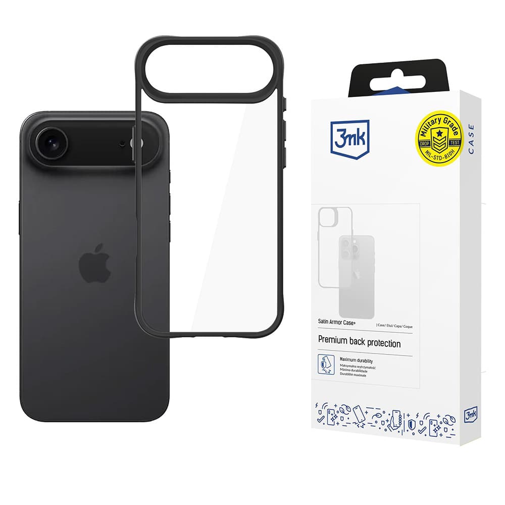 3mk Satin Armor Case+ pro iPhone 17 Air černý