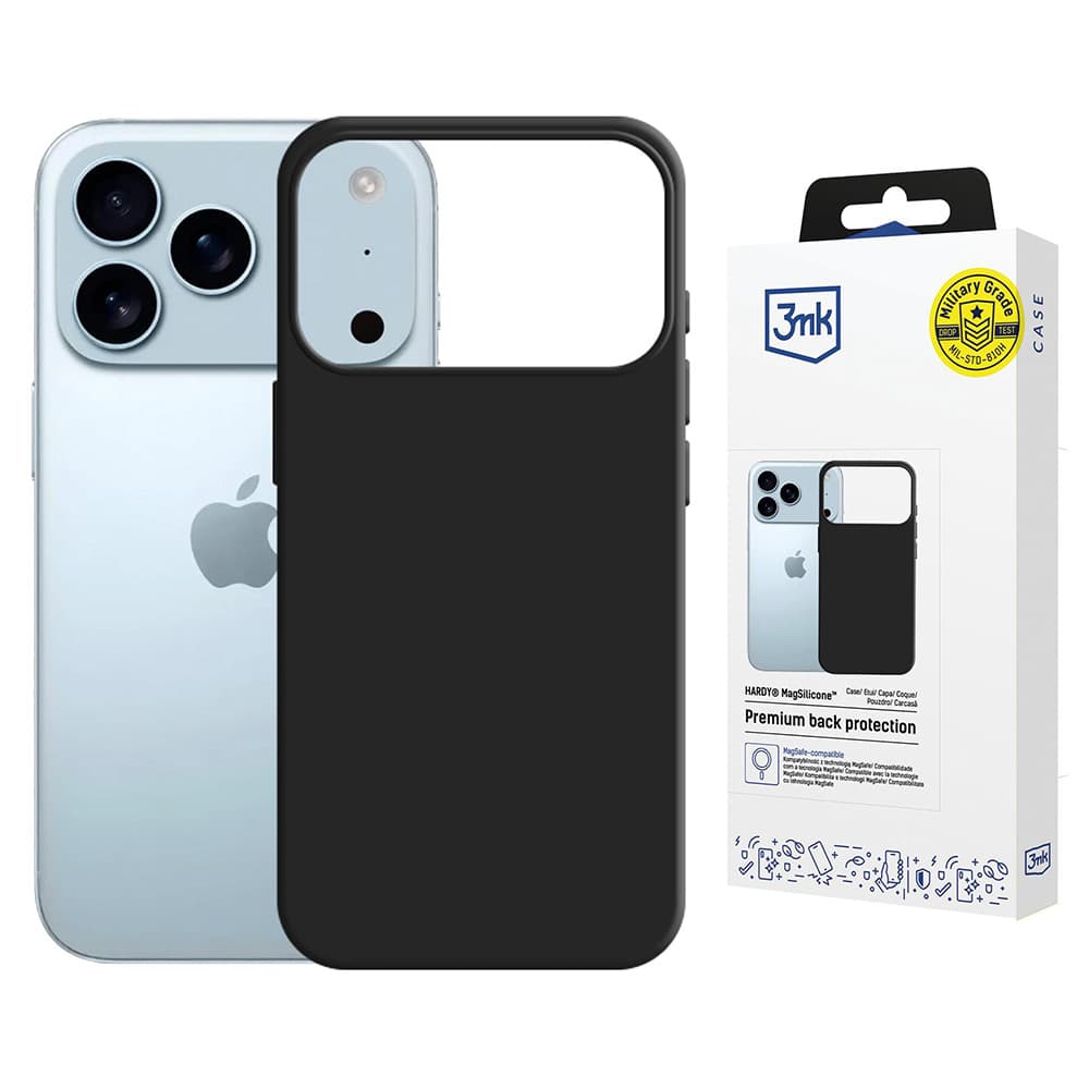 3mk Hardy MagSilicone pro iPhone 17 Pro Max grafitová - náhled 1