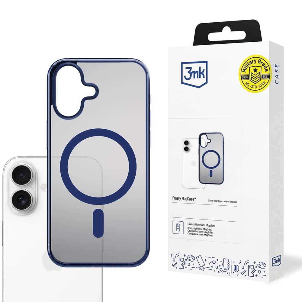 3mk Frosty MagCase pro iPhone 17 modrý - náhled 1