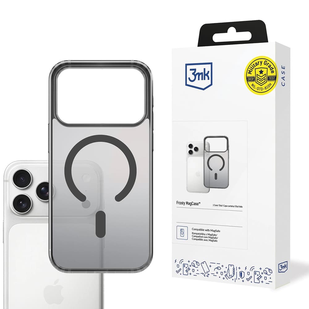 3mk Frosty MagCase pro iPhone 17 Pro černý - náhled 1