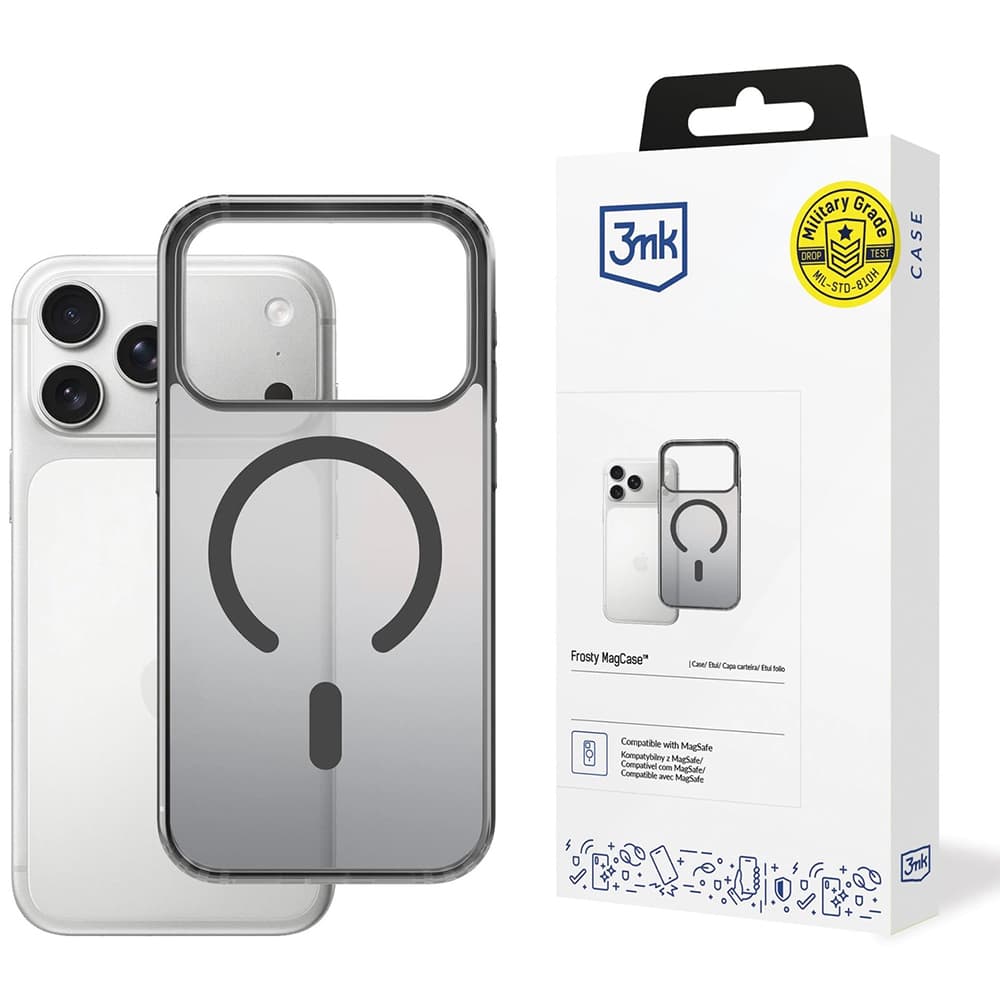 3mk Frosty MagCase pro iPhone 17 Pro Max černý - náhled 1
