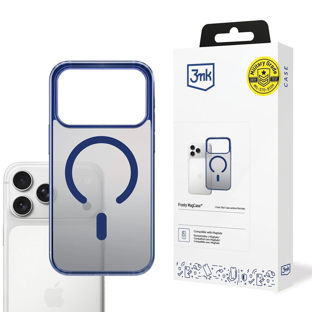 3mk Frosty MagCase pro iPhone 17 Pro Max modrá - náhled 1