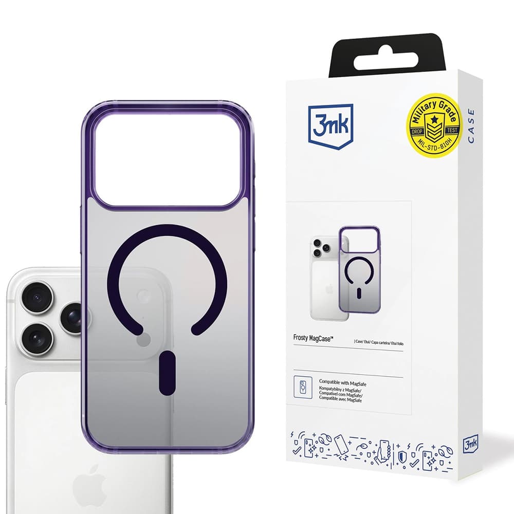 3mk Frosty MagCase pro iPhone 17 Pro Max fialová - náhled 1