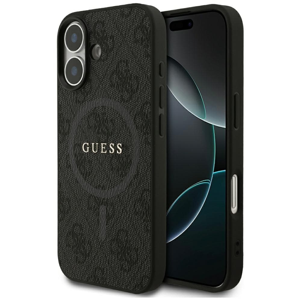 Guess 4G Ring Classic Logo MagSafe iPhone 17 černý - náhled 1
