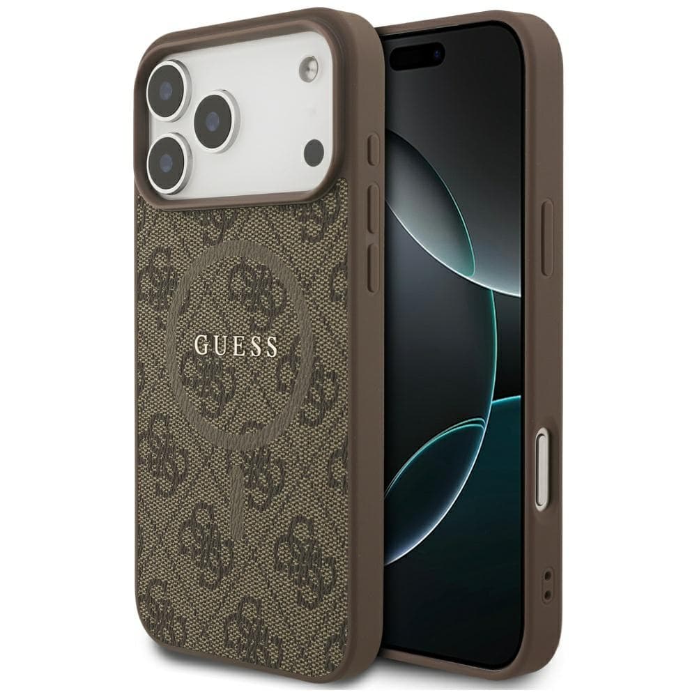 Guess 4G Ring Classic Logo MagSafe iPhone 17 Pro hnědý - náhled 1