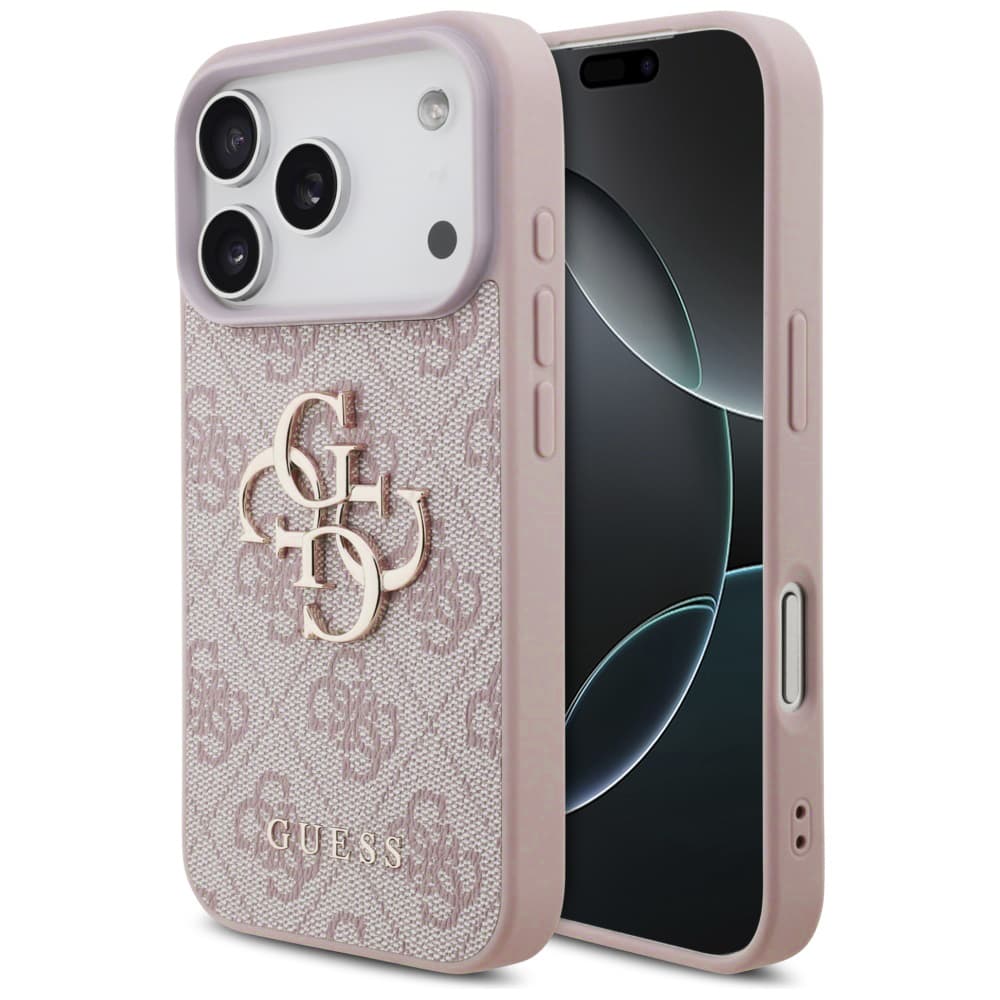 Guess Hardcase 4G Big Logo iPhone 17 Pro růžová