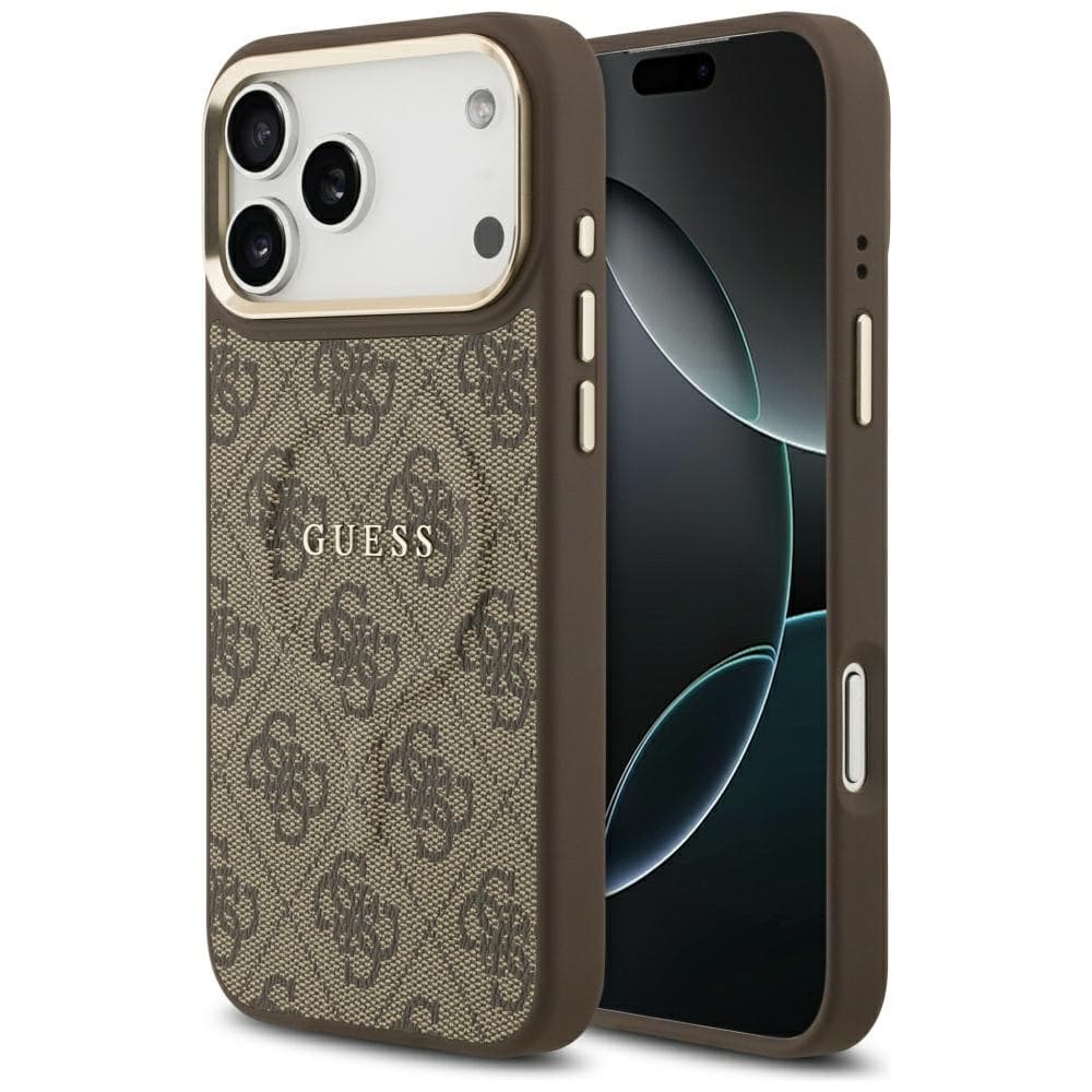Guess Hardcase 4G Classic MagSafe iPhone 17 Pro Hnědý - náhled 1