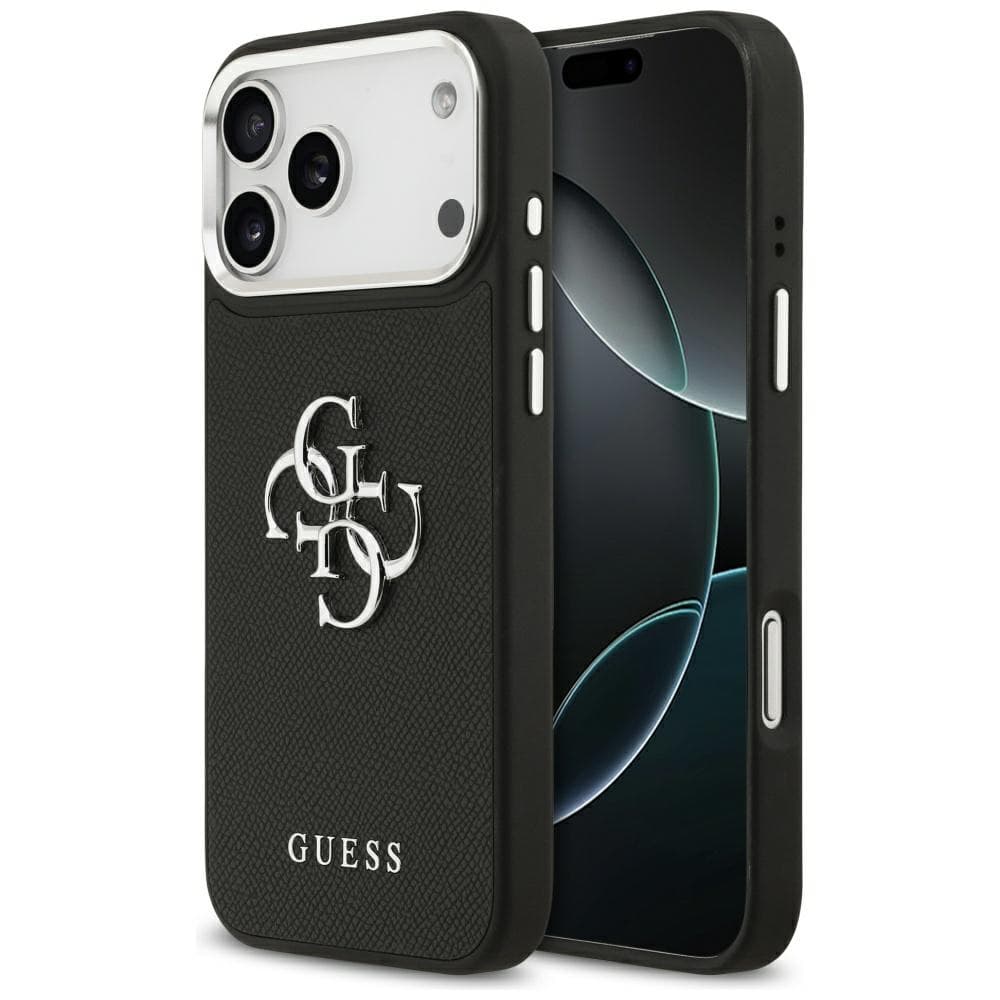 Guess Hardcase 4G Grained Big and Classic Logo iPhone 17 Pro Max černý - náhled 1