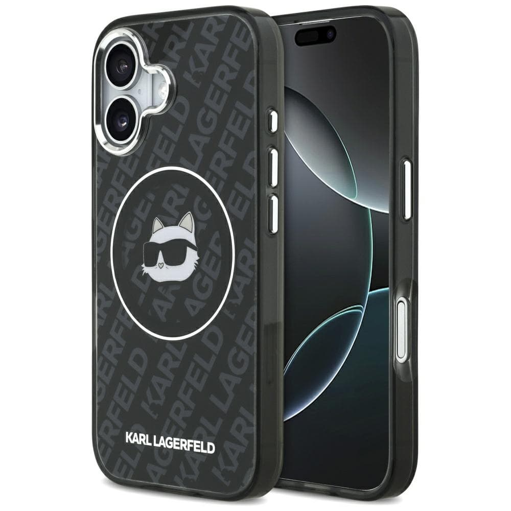 Karl Lagerfeld IML MagSafe iPhone 17 Černá Choupette's Head - náhled 1