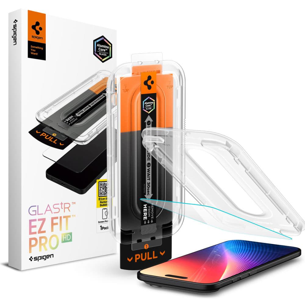 Spigen Glas.tR EZ-FIT Pro iPhone 17 Air průhledný - náhled 1