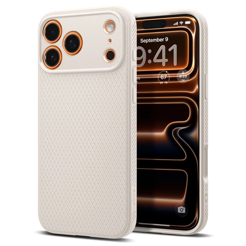 Spigen Liquid Air pro iPhone 17 Pro v přírodní titanové barvě - náhled 1