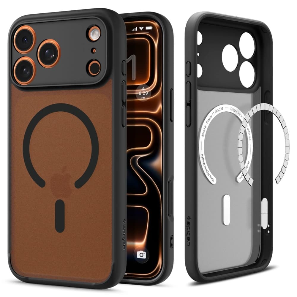 Spigen Ultra Hybrid MagSafe pro iPhone 17 Pro Max v černé mrazivé barvě - náhled 1