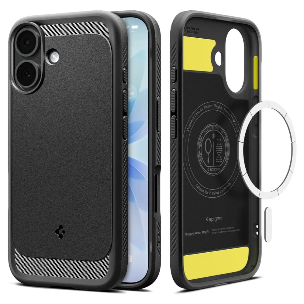 Spigen Rugged Armor MagSafe pro iPhone 17 matně černá - náhled 1