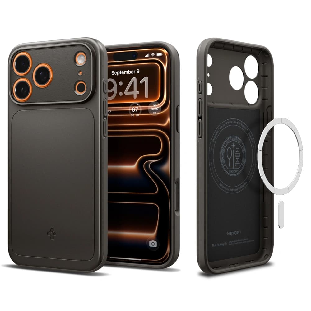 Spigen Thin Fit MagSafe pro iPhone 17 Pro Max v barvě gunmetal - náhled 1