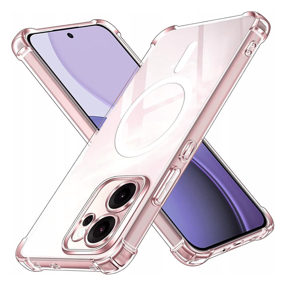 Techsuit Shockproof průhledný silikonový MagSafe pro Oppo Reno14 F / Reno14 FS 5G průhledný - náhled 1