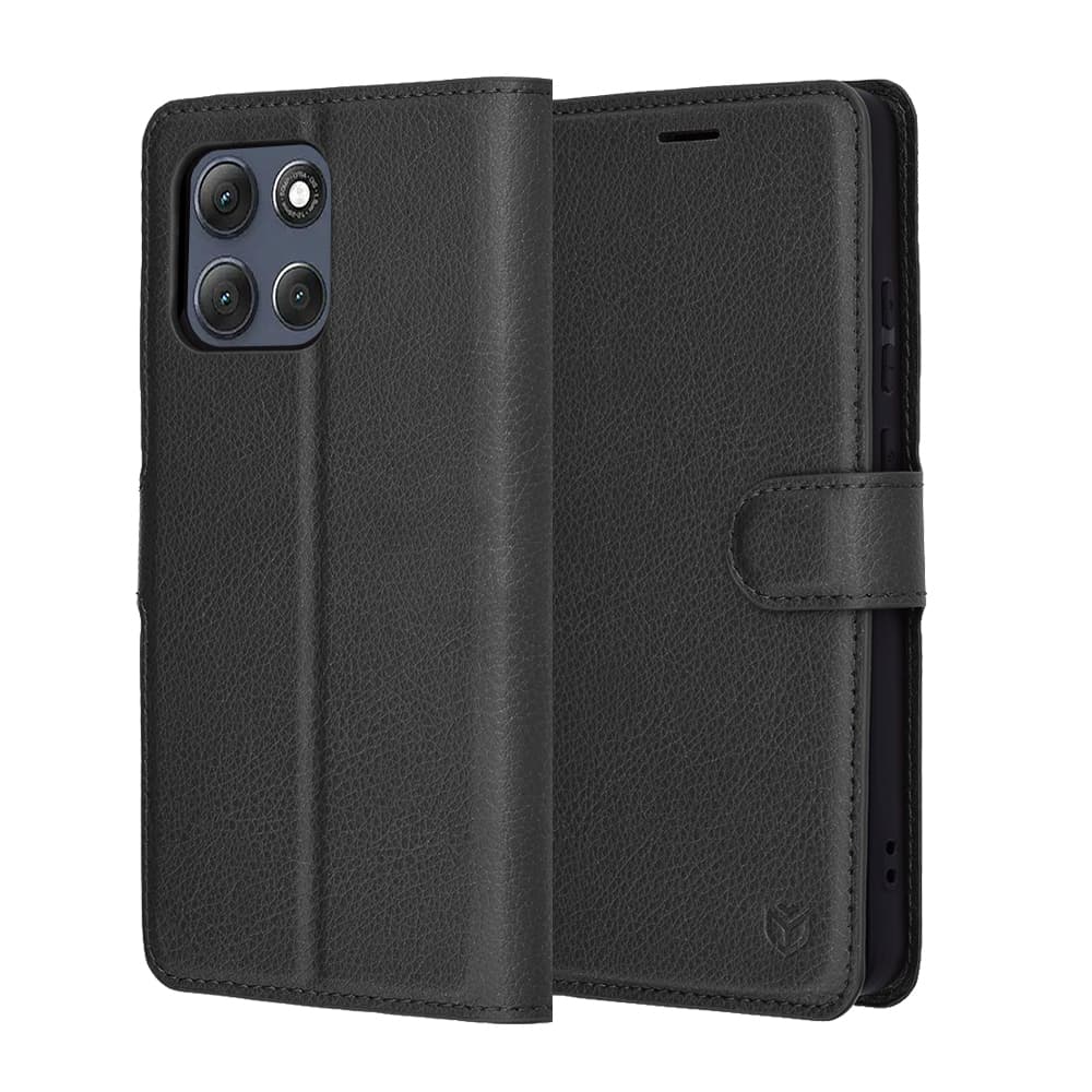 Pouzdro Techsuit Leather Folio pro Motorola Moto G86 Power černé - náhled 1