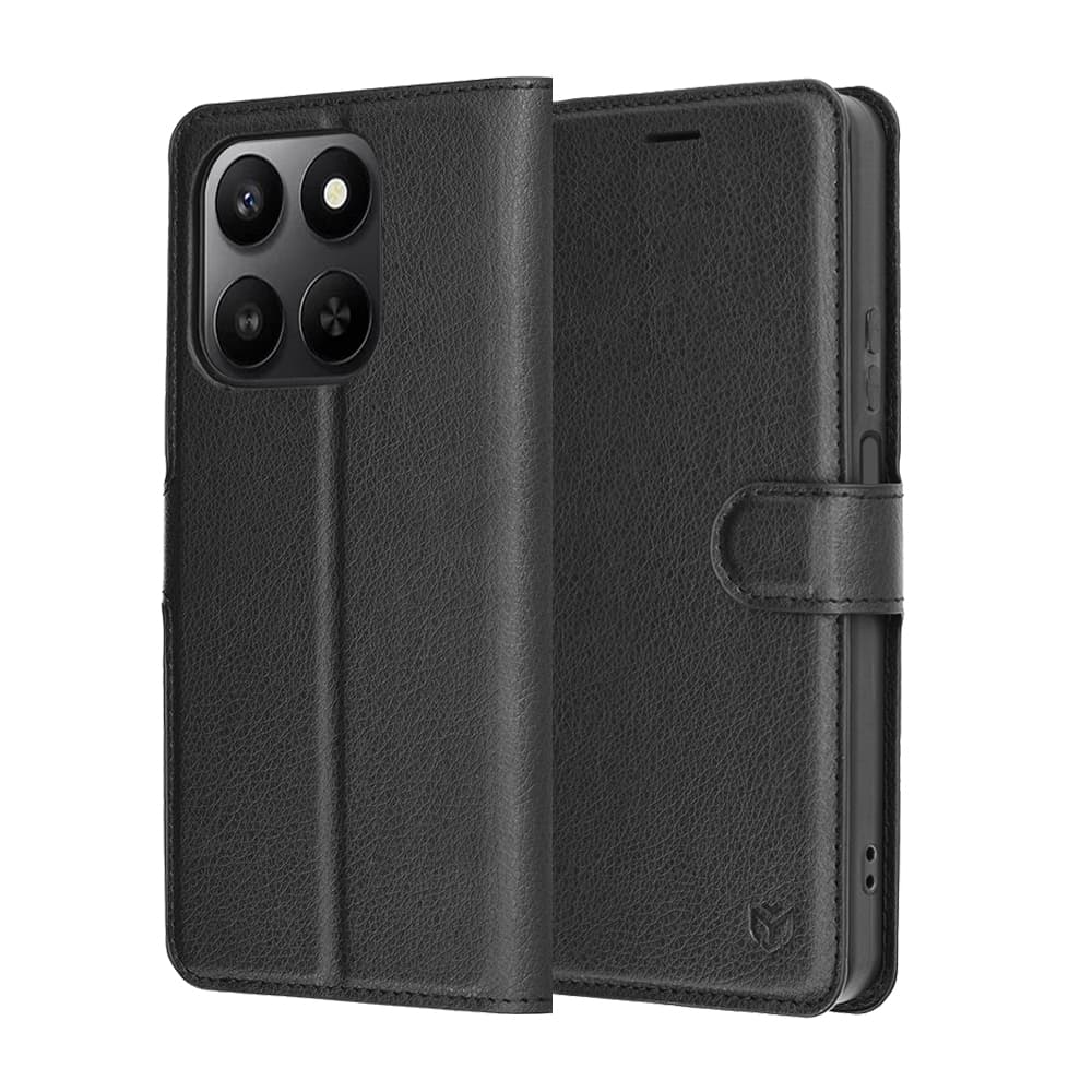 Pouzdro Techsuit kožené pro Honor 400 Smart 5G/4G/X7d 4G černé - náhled 1