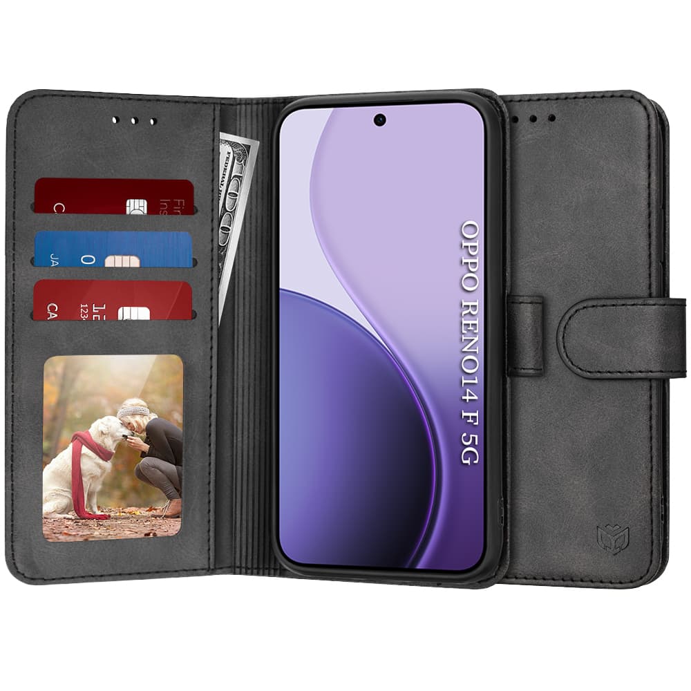 Techsuit Diary Book pro Oppo Reno14 F Reno14 FS 5G černá - náhled 1