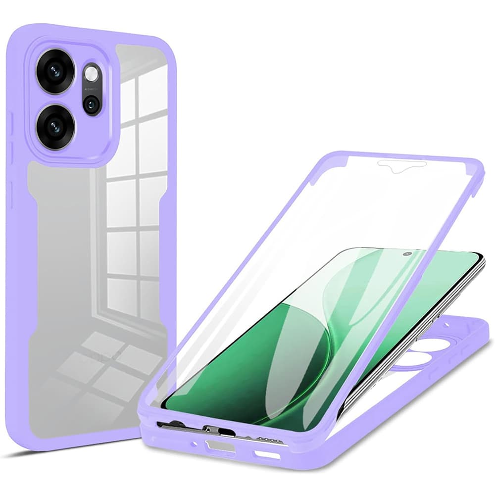 Techsuit ColorVerse 360 Series + Ochranná fólie Oppo Reno14 F / Reno14 FS 5G Fialová - náhled 1