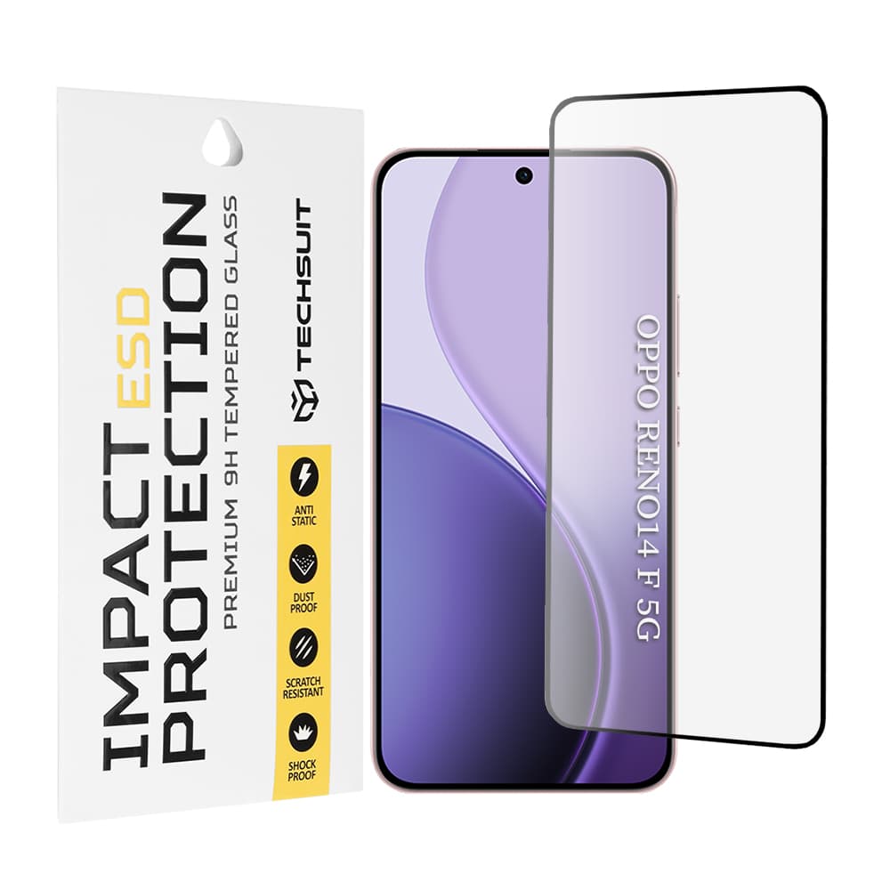 Techsuit ESD sklo pro Oppo Reno14 F / Reno14 FS 5G černé - náhled 1