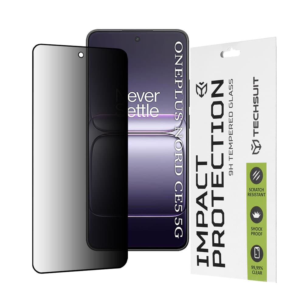 Ochranné sklo Techsuit 111D Privacy Full Glue pro OnePlus Nord CE5 černé