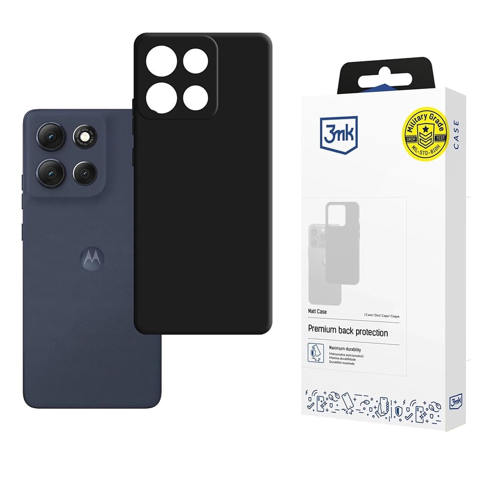 3mk Matt Case pro Motorola Moto G86 černý - náhled 1