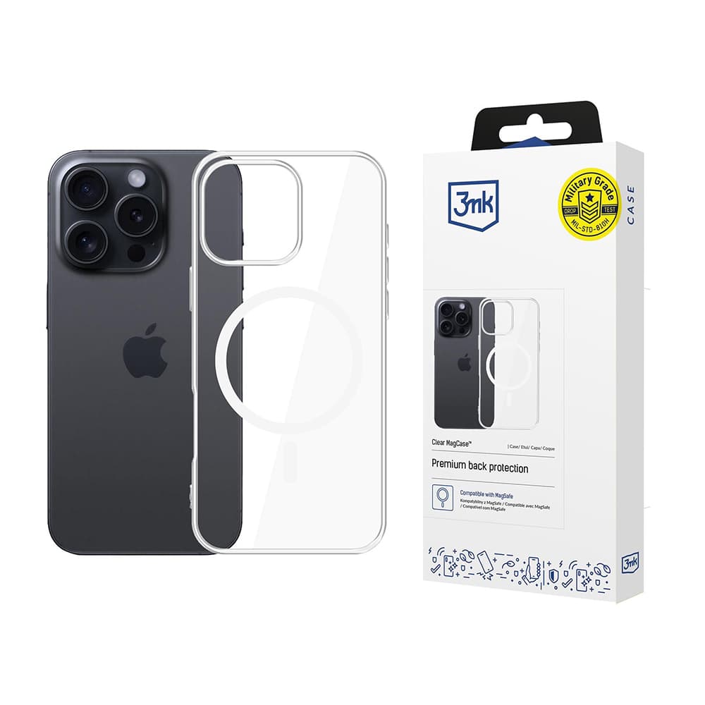 3mk Clear MagCase pro iPhone 16 Pro Max průhledný - náhled 1