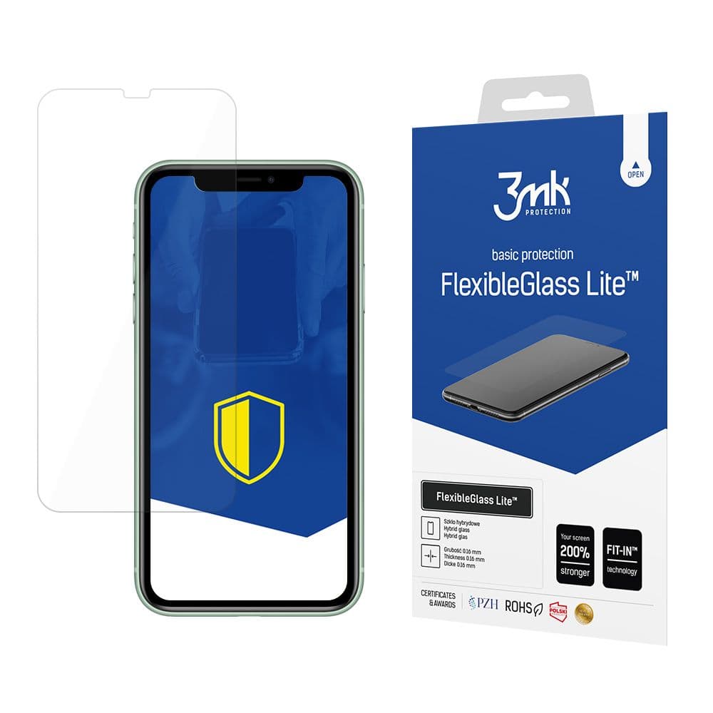 3mk FlexibleGlass Lite iPhone 11 průhledný - náhled 1