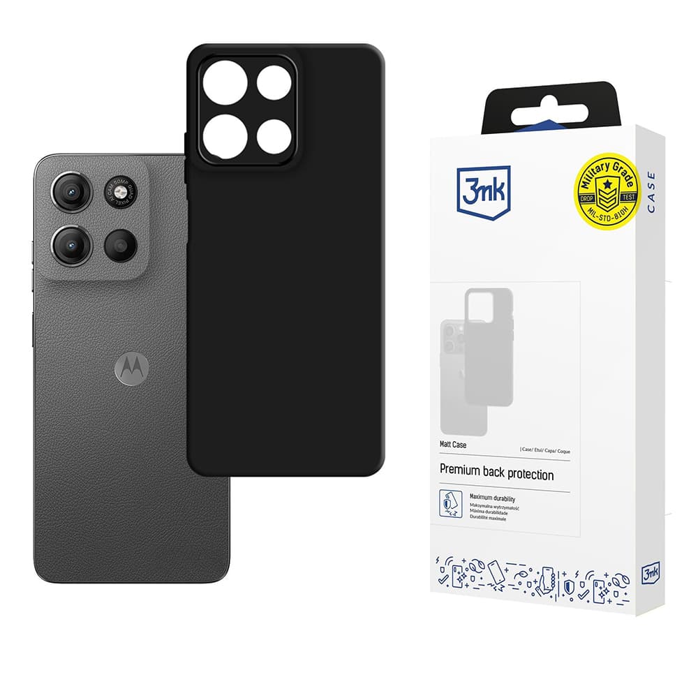 3mk Matt Case pro Motorola Moto G15 G15 Power černý - náhled 1