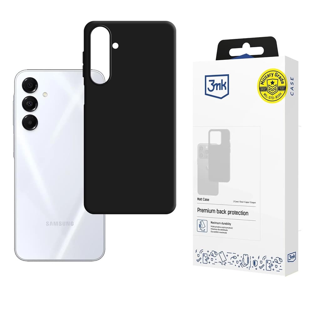 3mk Matt Case Samsung Galaxy A17 5G / A17 4G Černý - náhled 1