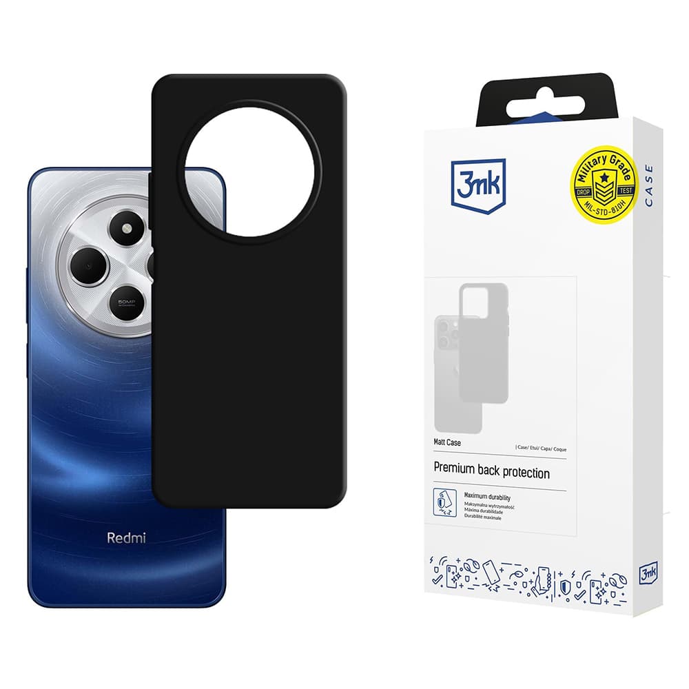 3mk Matt Case pro Xiaomi Redmi 14C Poco C75 černý - náhled 1