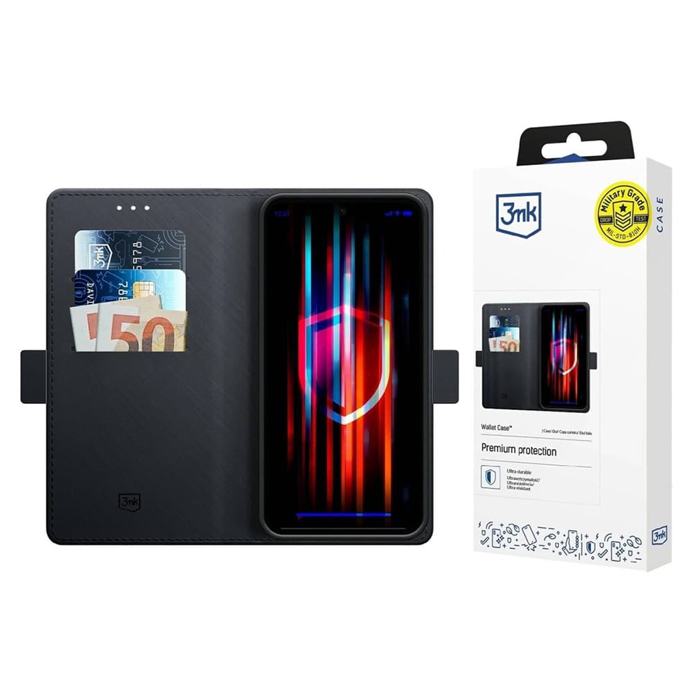 Pouzdro 3mk Wallet Case pro Samsung Galaxy A17 5G / A17 4G černé - náhled 1