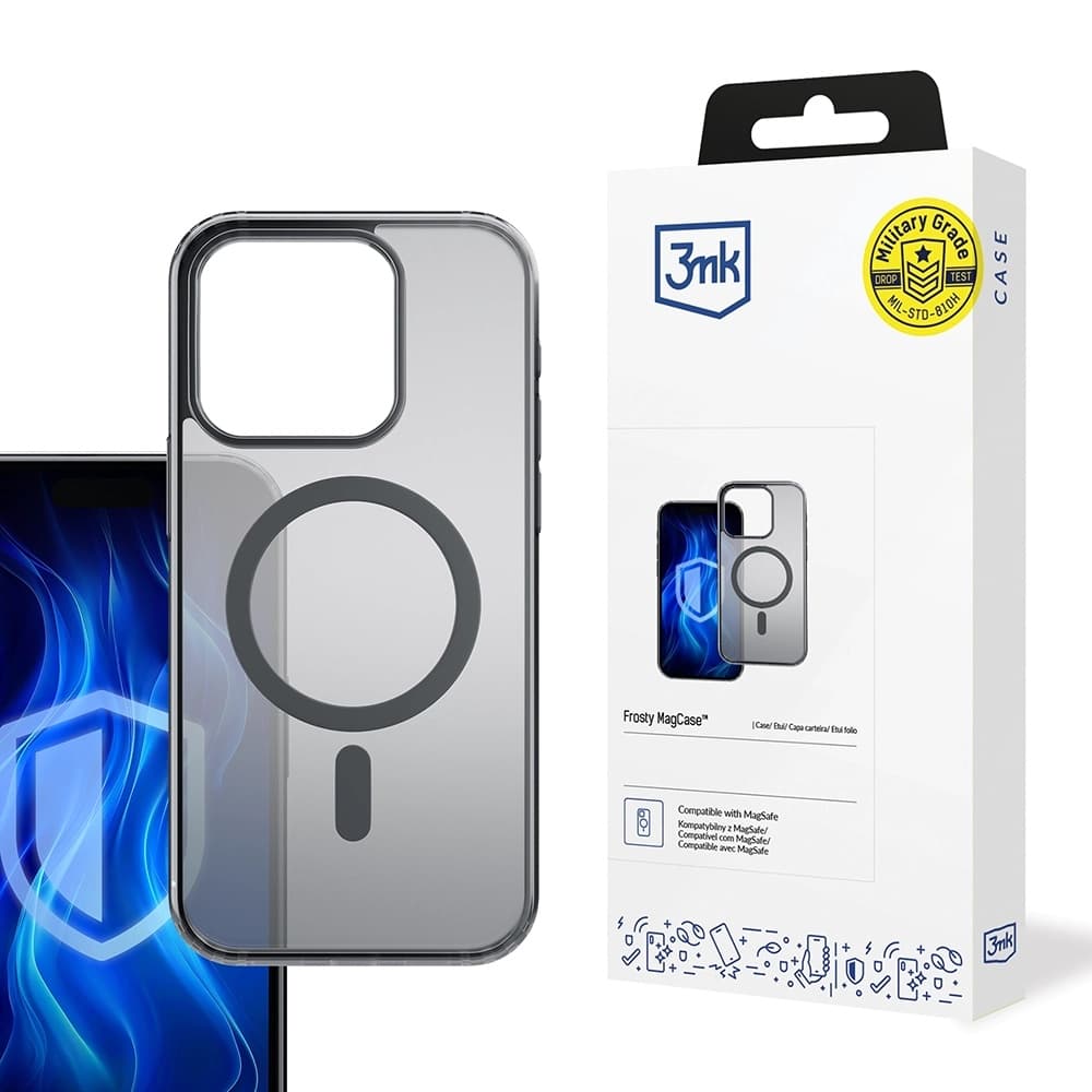 3mk Frosty MagCase pro iPhone 13 Pro Max černý - náhled 1