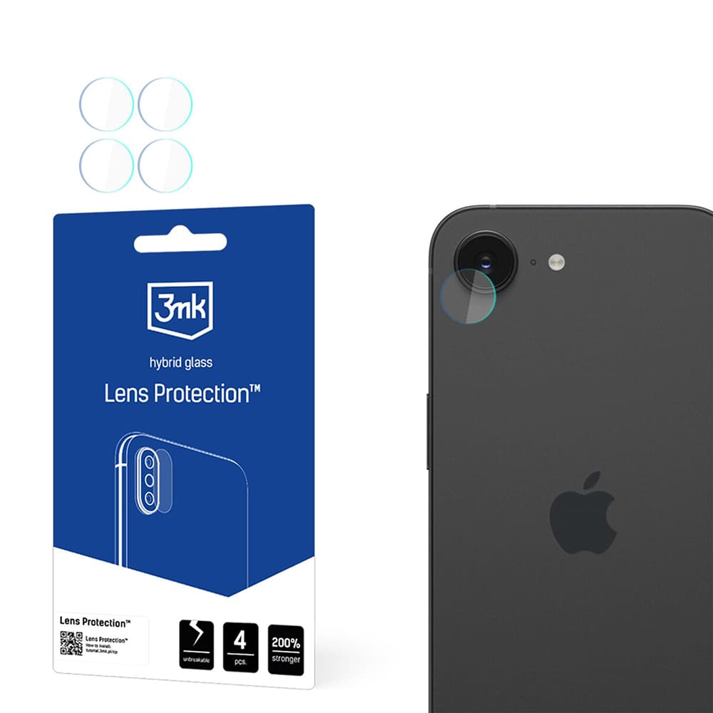 3mk Lens Protection 4 ks iPhone 16e čirý - náhled 1