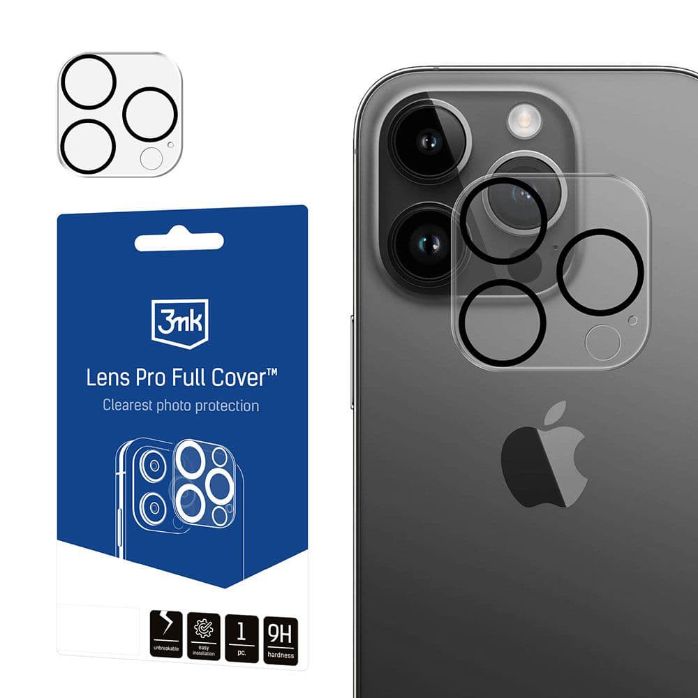 3mk Lens Pro Full Cover iPhone 13 Pro průhledný - náhled 1
