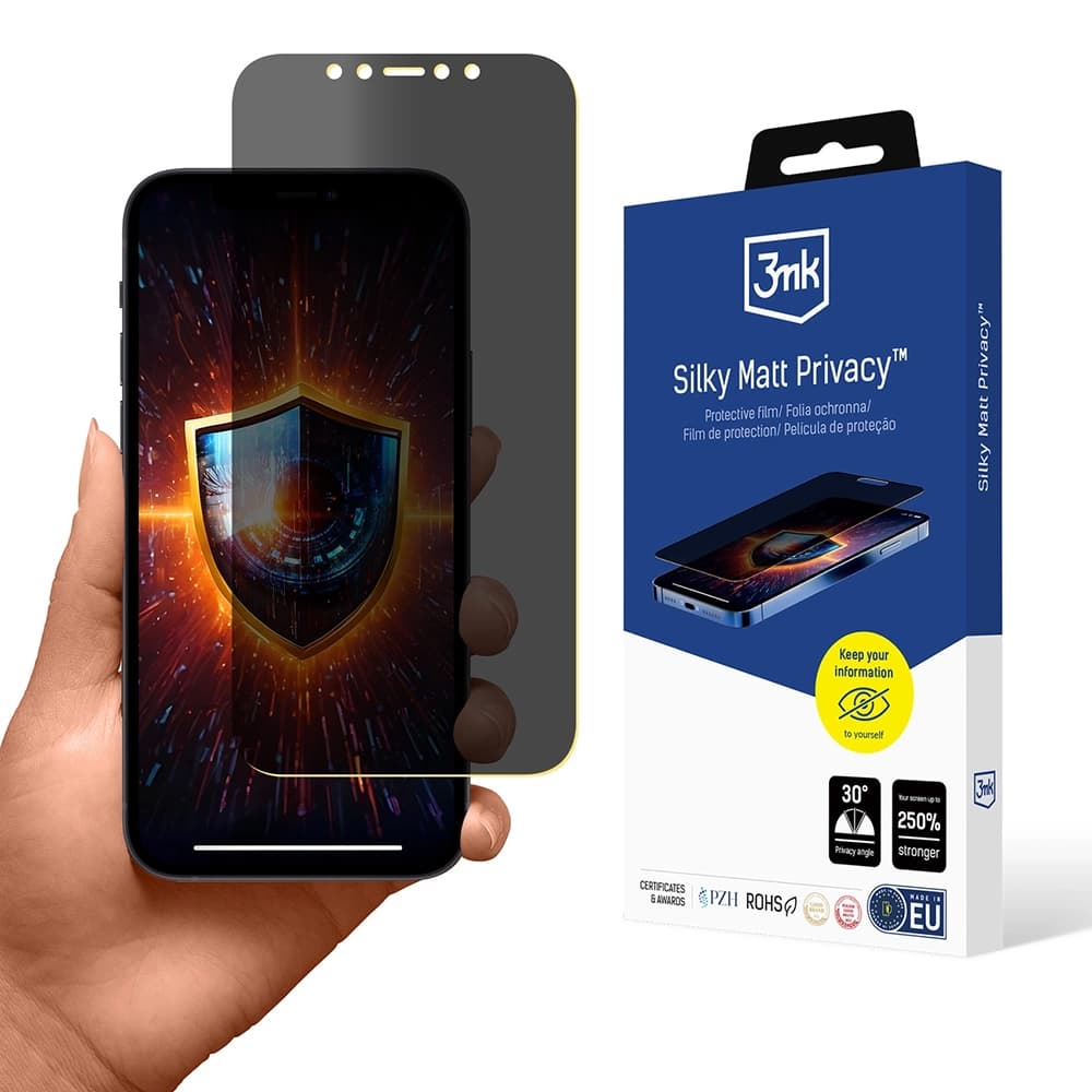 3mk Silky Matt Ochranná Fólie iPhone 12 Pro iPhone 12 Privacy - náhled 1